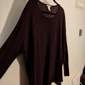 Burgundy sweater